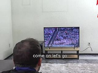 He pounds his friend's ass and cums on tits 😈