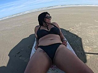 Hey, They Recognize My Slut On The Beach!