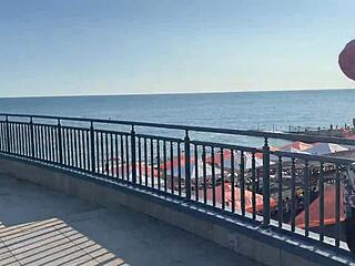 i film our crazy vacation with hard spanking and cum