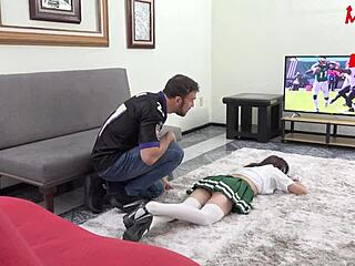 He pounds his friend's ass and cums on tits 😈