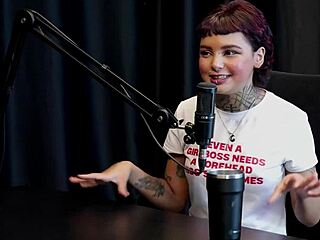 Blonde Annie Clementine Gets Tattoo In Orgy