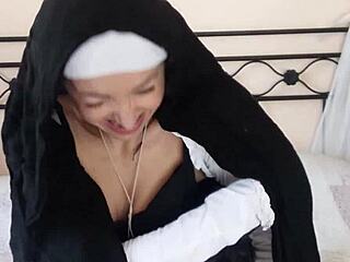 devout nun worships penis in hospital