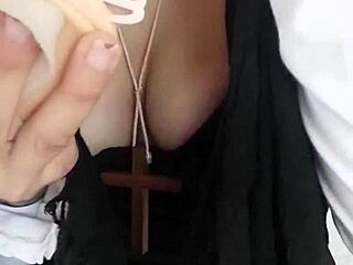 devout nun worships penis in hospital