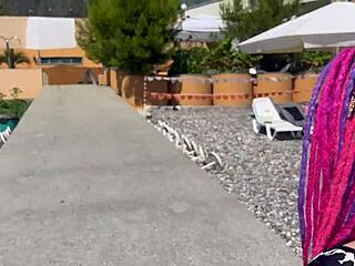 i film our crazy vacation with hard spanking and cum