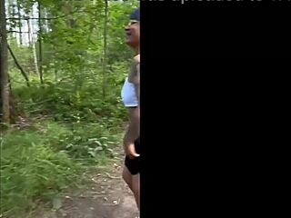 I played adult games that turned into sex in the forest with a milf.