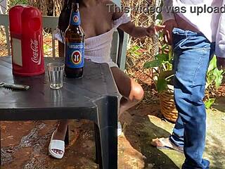 old man meets girl in bar for some fun