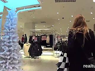 Stellar Czech Nympho Sweetie Undresses And Gets Seduced In Hypermarket, Poked In Asshole POV