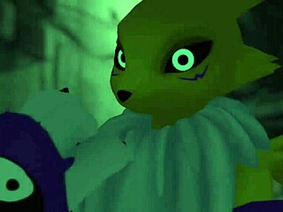 Renamon the furry fox gets railed publicly outdoors in an intriguing encounter