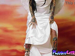 Naked Milf Rips Clothes Revealing Big Tits And Tattoos