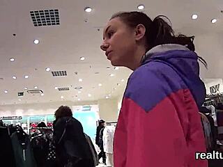 Stellar Czech Nympho Sweetie Undresses And Gets Seduced In Hypermarket, Poked In Asshole POV