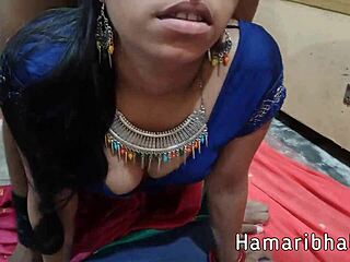 Hot wife in saree enjoys romantic sex