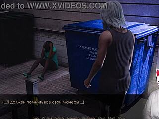 Blonde Secretary in Stockings Gets Rough Fuck at Office Outdoor Public Game