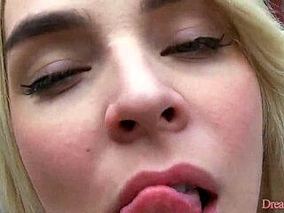 blonde tranny babe carol penelope treats herself to a rubber cock