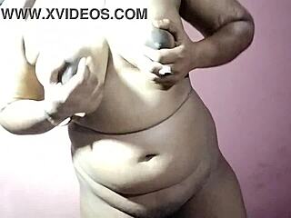 A Desi Babe Rips Her Dress Off in Homemade Strip