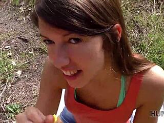 I fucked the arrogant girl in all her holes in public