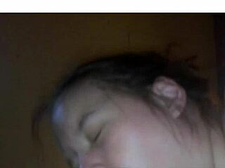 camera shy girl revisited for another interracial facial pov