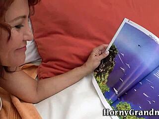 Grandma eaten out, banged, and sucks cum.