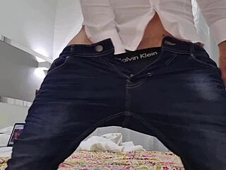 Ansima moans huge cock cums - open mouth drink my sperm