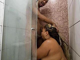 Black Big Ass Taking Bath And Cock At Same Time