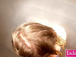 Good time for big dick stranger in sauna slut sucking dick