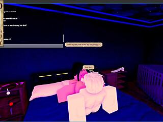 Met Dream Goth Mommy Riding Big Cock in Roblox Condo RP