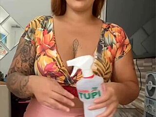 i am cleaning the house. with my pussy cracking open wide 😏