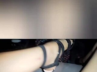 Horny Girl Teases Boyfriend With Self-Touch In Car