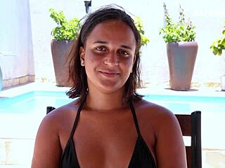 Maya Pimentinha's Intense Interview with Anal Riding and Doggy Fucking.