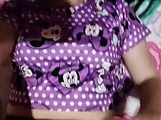 i fucked my neighbor's girl with big natural tits on the way home.