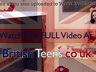 Collared british 18 year old gets fucked hard in the kitchen