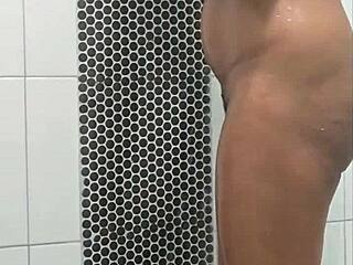 Sexy wife discusses anime and sex positions while shaving her pussy