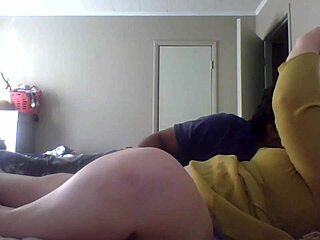 Wife teaching me how to fold clothes with big natural tits