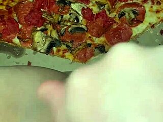Kinky Amateur Teases With Pizza Masturbation