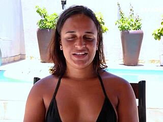 Maya Pimentinha's Intense Interview with Anal Riding and Doggy Fucking.