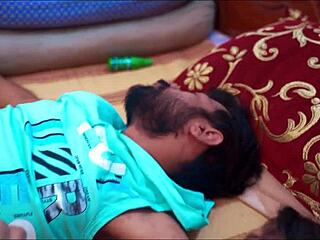 Indian milf bhabhi screams in pleasure as her young dewar licks her wet pussy in doggystyle