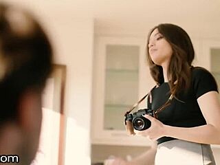 photographer liv wild takes seth's cock in erotic scene