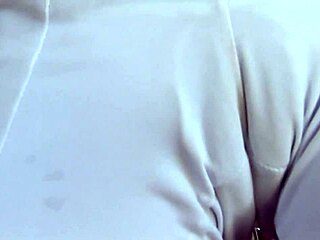 Skinny Babe with Big Boobs in POV Handjob