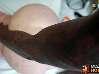 Busty wife rides big cock deep