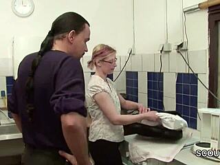 Virgin Gets First Fuck from Boss – Cumshot Incoming!