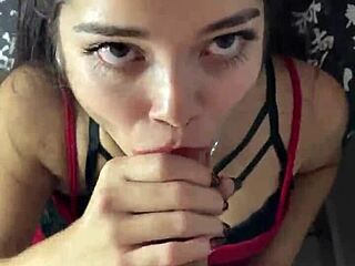 Debora Prado smokes and masturbates my cock before a blowjob