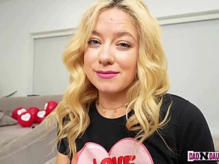 Stepdaughter cum to help her stepdad in reality sex scene