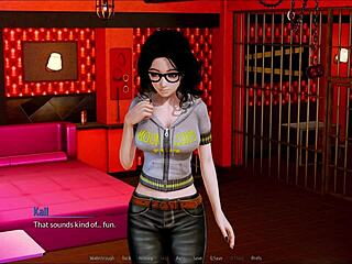 playing harem hotel game in hotel room 😊