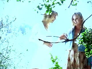 Training a Lesbian Exhibitionist by Licking Her Sore Outdoors