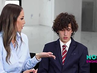 How far will milfs go to help with virginity issues in taboo group sex?