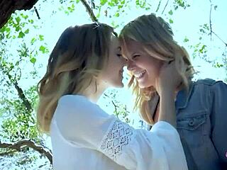 Training a Lesbian Exhibitionist by Licking Her Sore Outdoors