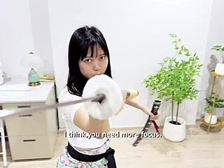 Sword Playing Amateur Couple Before Hardcore Fuck