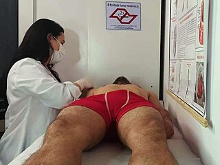 Beautiful Brazilian Nurse and Aesthetician Watch Patient's Big Cock Erection Uncensored