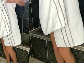 Hot hellcat takes off her clothes and washes her wet hot milf body