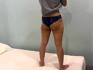 Japanese Teen Ass Shaking Workout Close Up