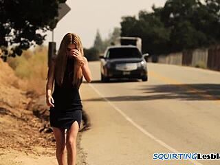 dominant lesbo fingers tight babe until she squirts